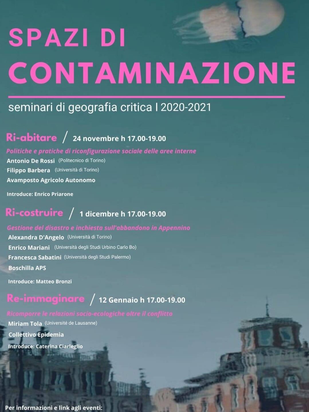 Spazi di contaminazione. Seminari di geografia critica. 2020-21